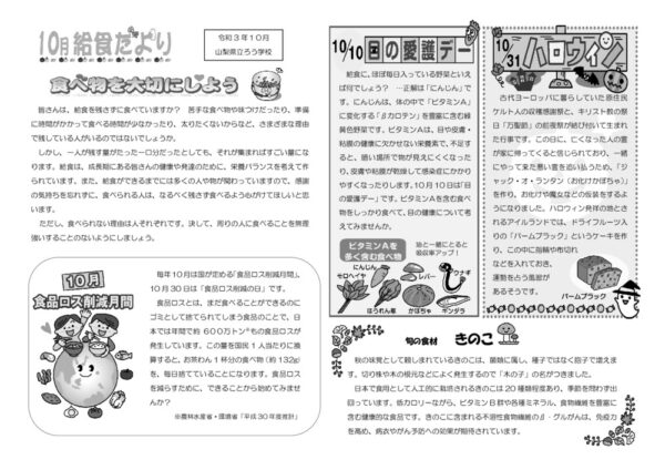 R3.10給食だよりのサムネイル