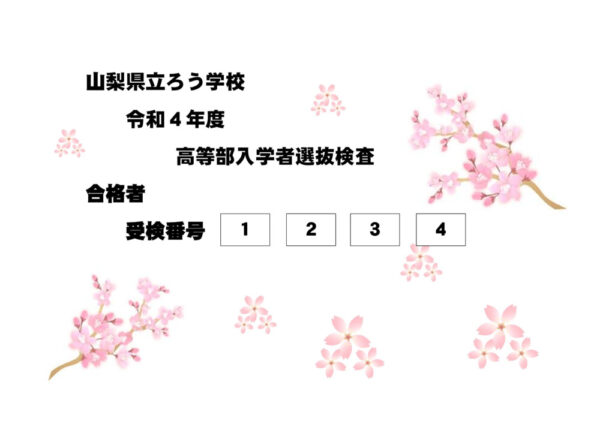 R４合格発表掲示（高等部）のサムネイル