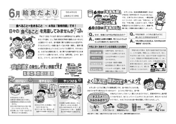R4.6給食だよりのサムネイル