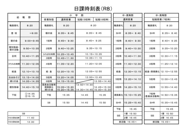 R8日課時刻表のサムネイル